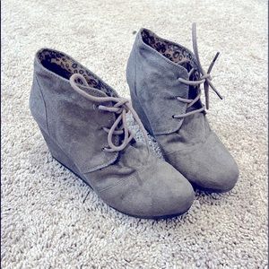 Grey Womens Booties